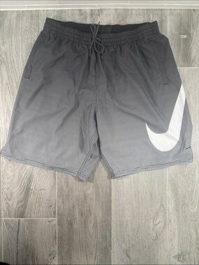 Nike Digi Swoosh Ombre Swim Trunks Blue Grey Gradient Board Shorts Mens XL 9”